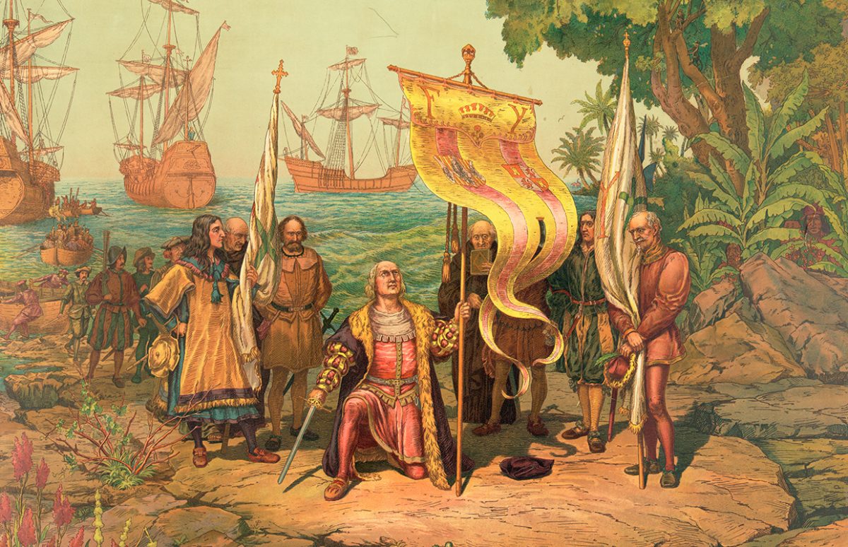 Why is Christopher Columbus considered a hero?