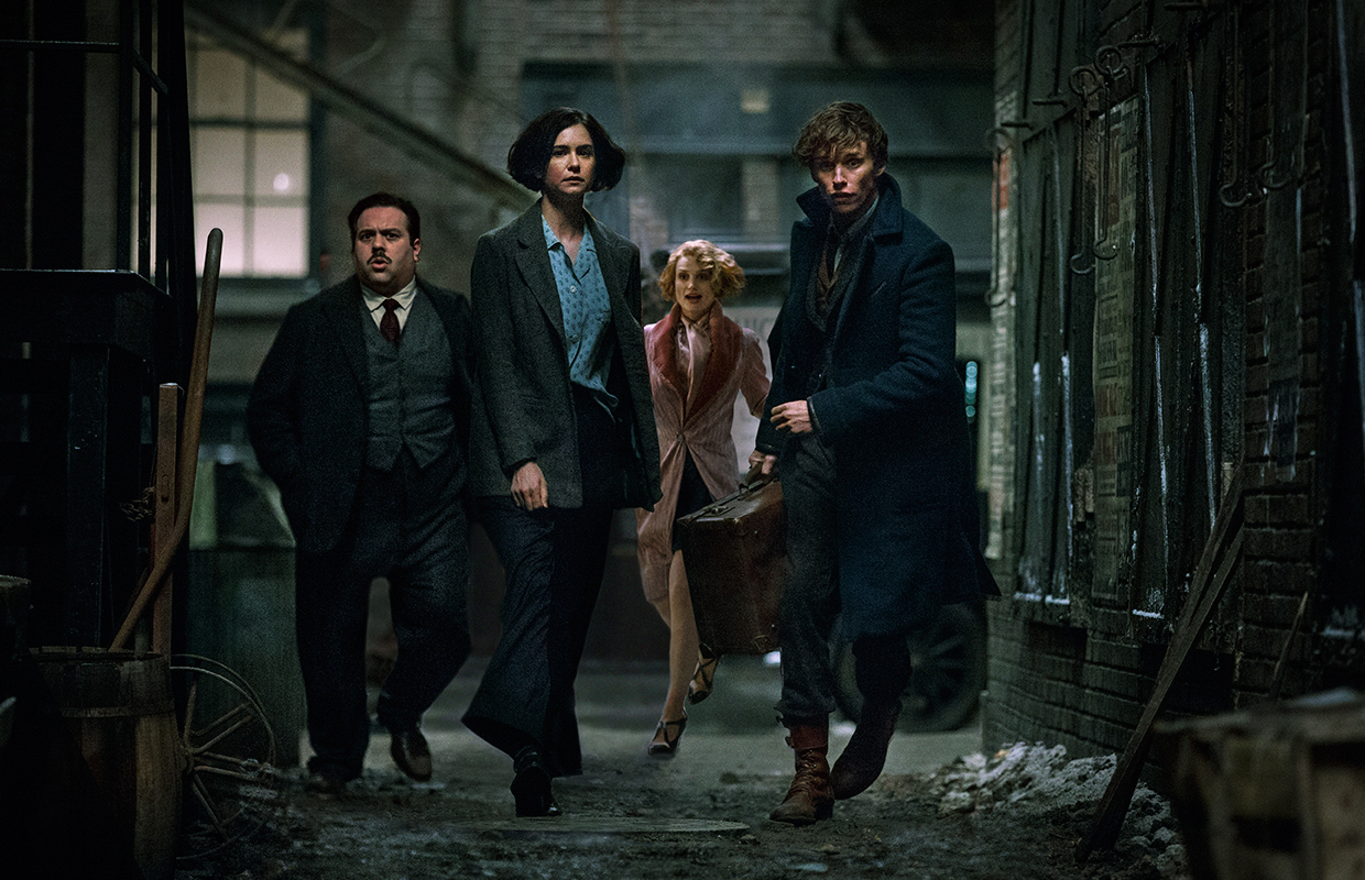 Jacob, Tina, Queenie and Newt.