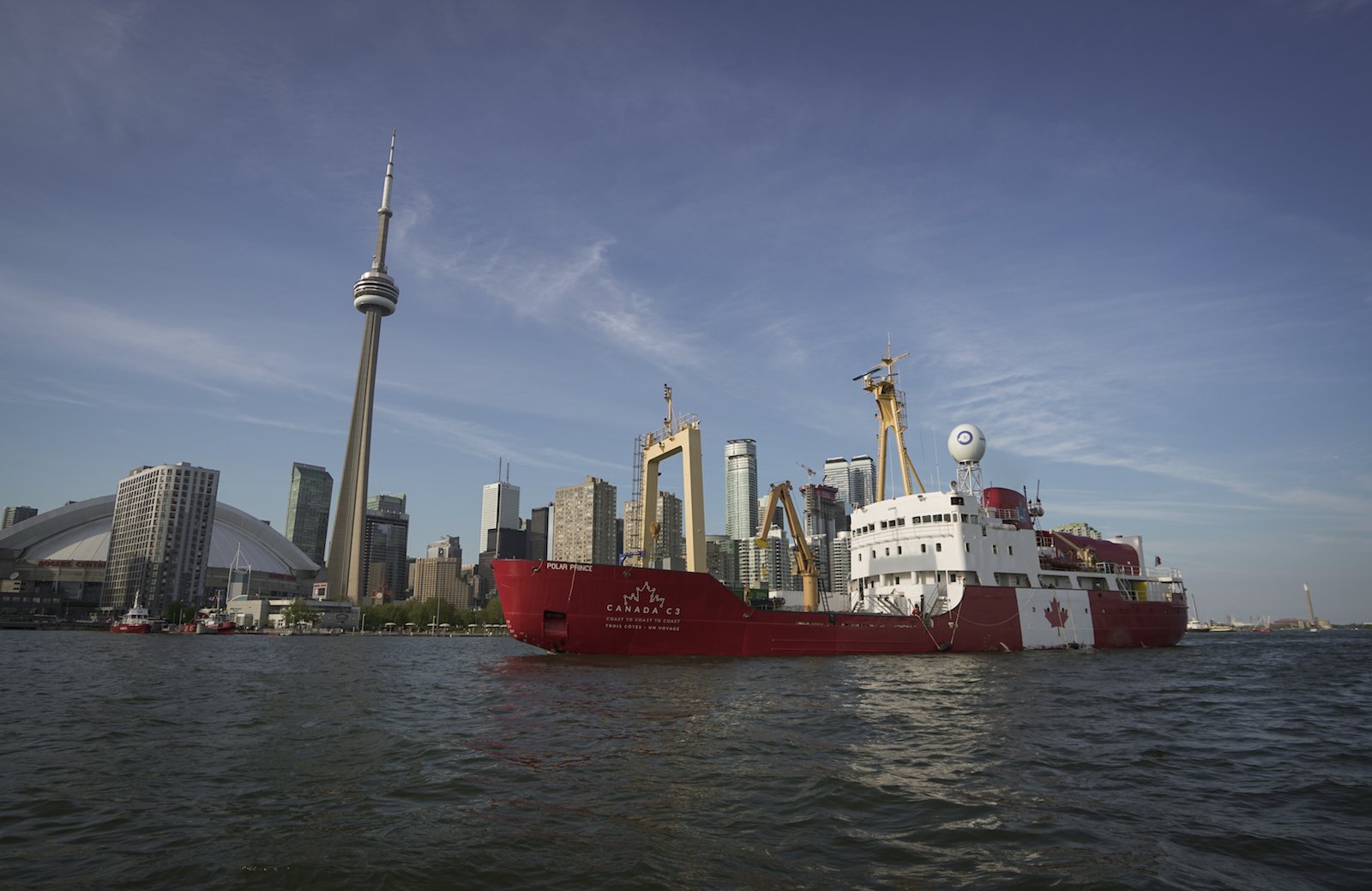 The C3 Expedition ship at its departure point, Toronto.