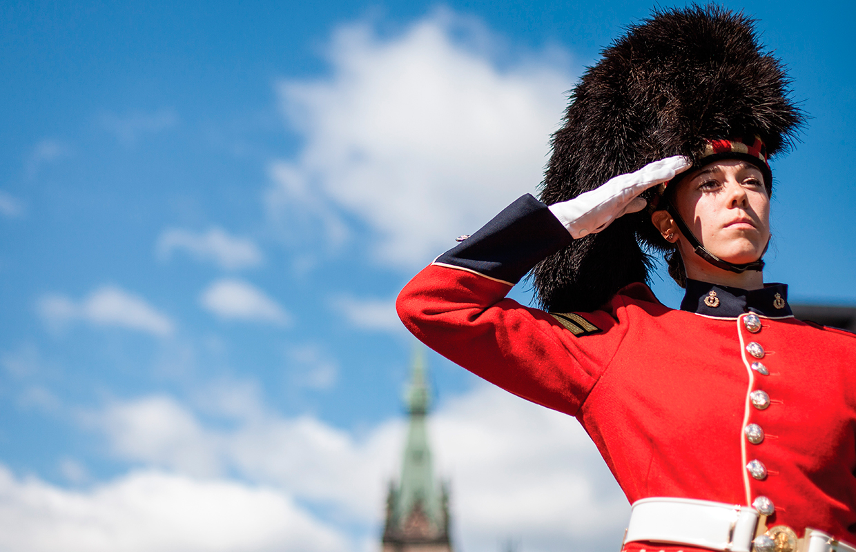 A Canada Day ceremony in Ottawa.