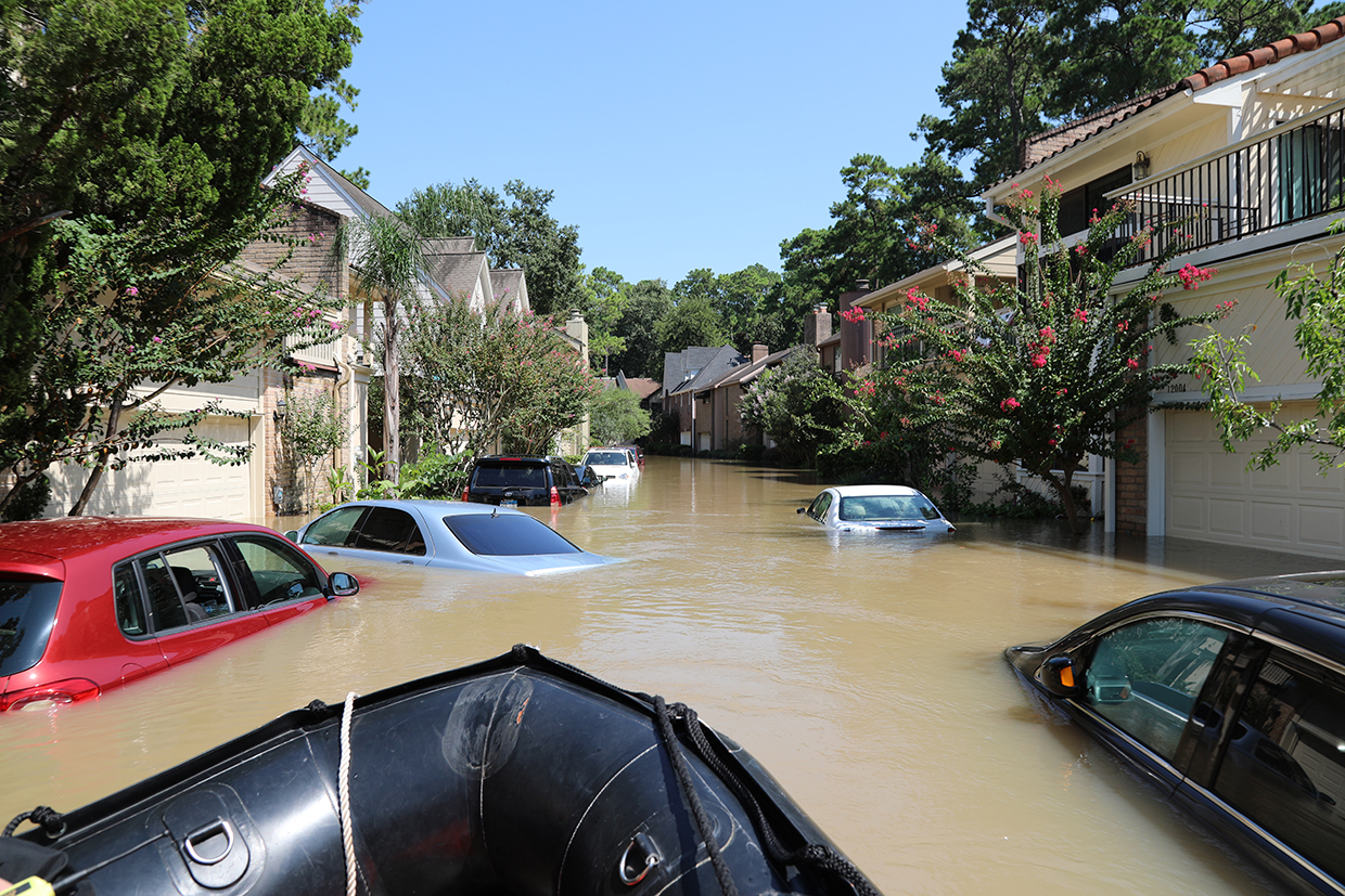 Houston under water.