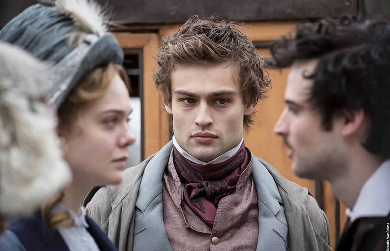 Mary Shelley stars Elle Fanning as Mary, with an impeccable English accent, and the dashing Percy is played by Douglas Booth.