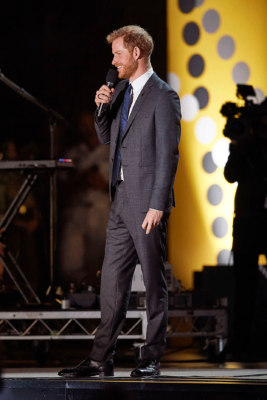 Prince Harry opening the Sydney Games.