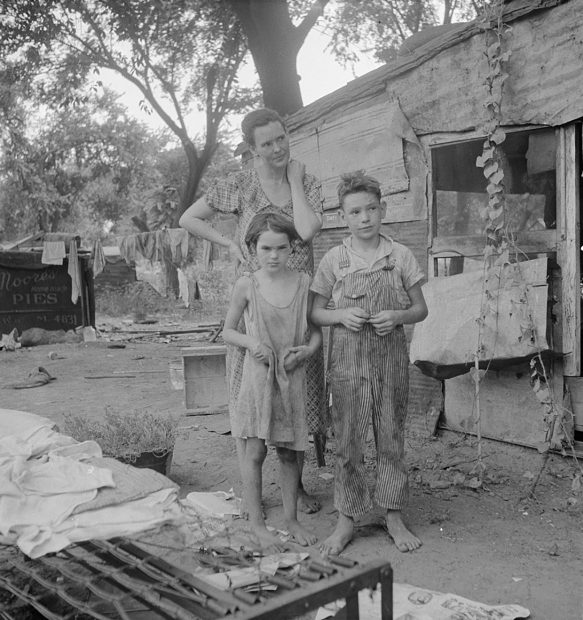 People living in miserable poverty, Elm Grove, Oklahoma County, Oklahoma
