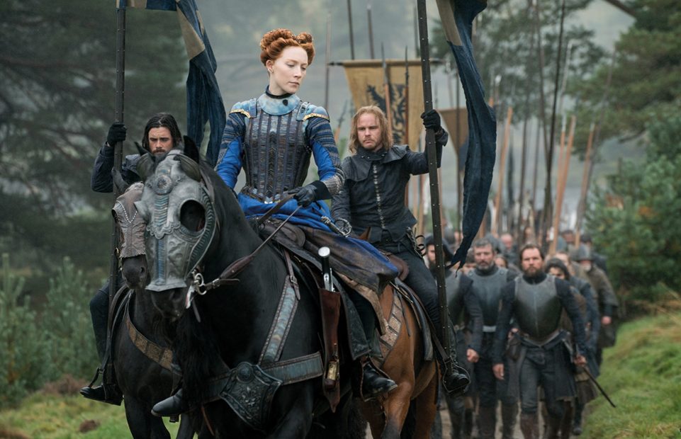 Saoirse Ronan as Mary Queen of Scots.