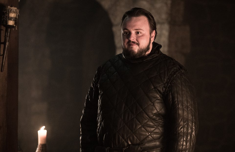 Samwell Tarly (John Barclay), brains over brawn. 