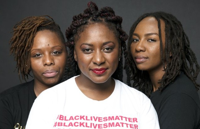 BLM co-founders Alicia Garza, Patrisse Cullors, and Opal Tometi