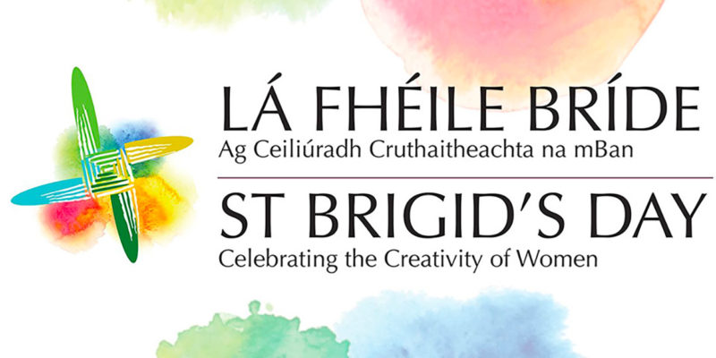 The logo for the national day features a St Brigid's Cross.