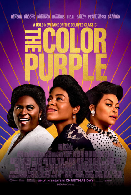 Poster for The Colour Pruple with the three main female characters.