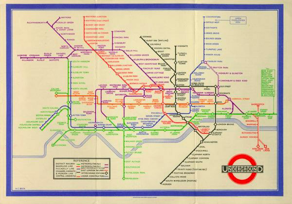 The 1933 Beck map.