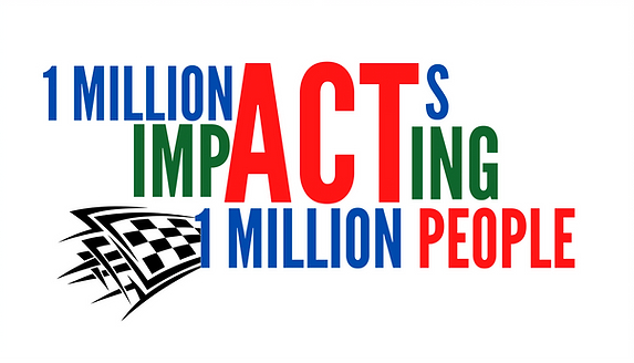Logo saying 1 Million Acts Impacting 1 Million People