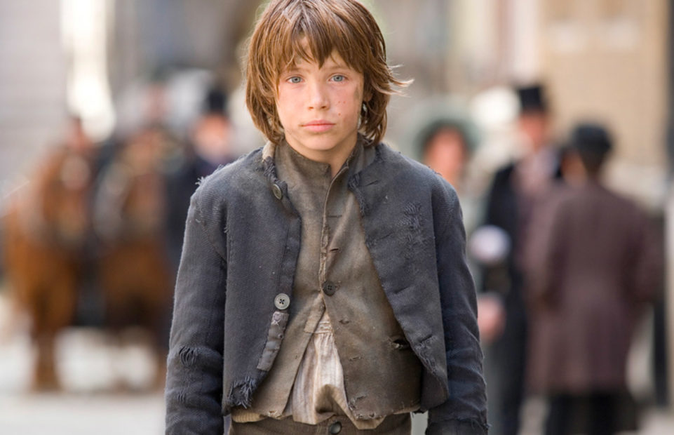 William Miller as Oliver Twist.
