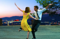 Emma Stone and Ryan Gosling dancing in "La La Land".
