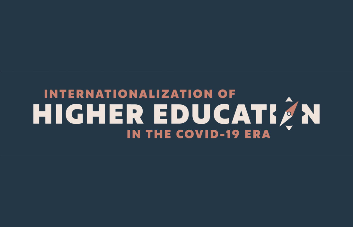 Text: The internationalization of Higher Education in the COVID-19 era