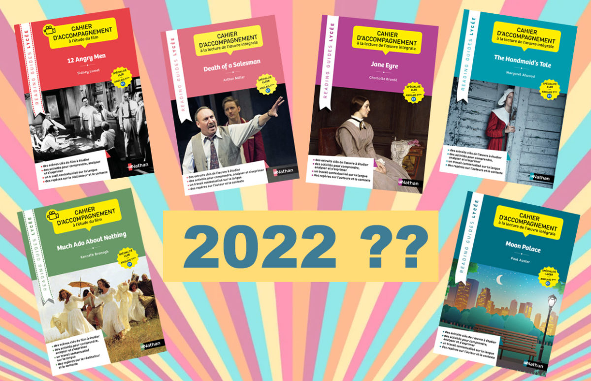 The covers of our six Terminale Reading Guides with 2022??