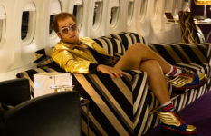 Taron Egerton as Elton John in one of his flamboyant costumes.
