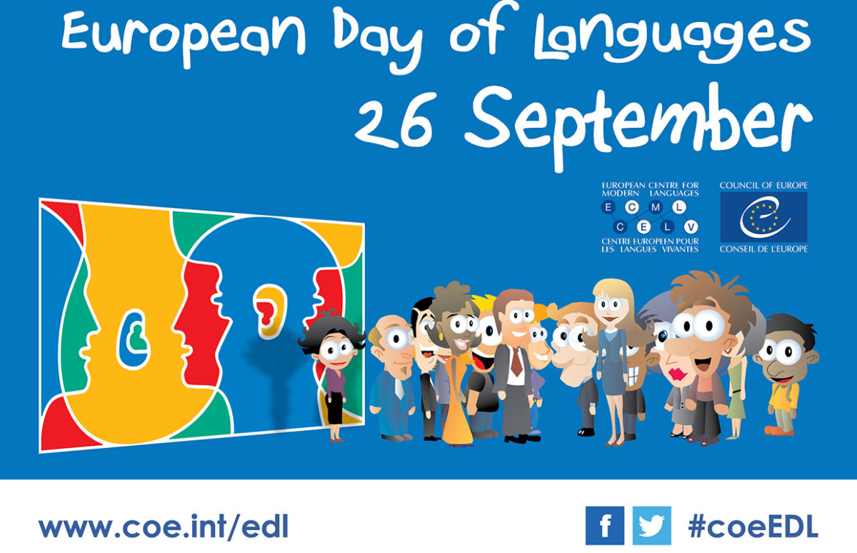 Poster announcinf European Day of Language on 26 September