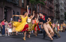 dancing in the streets to Latin rhythms