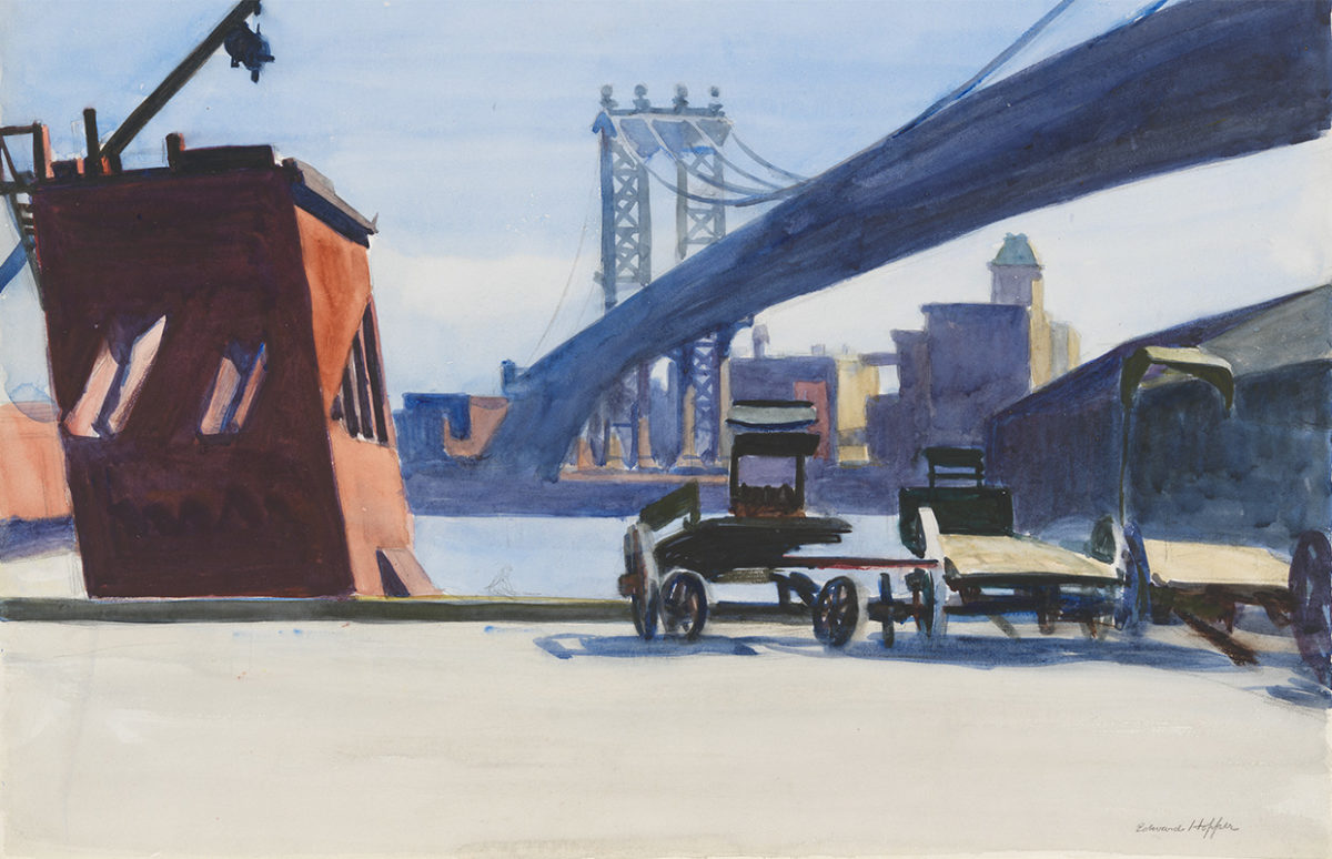 A Hopper painting of Manhattan Bridge