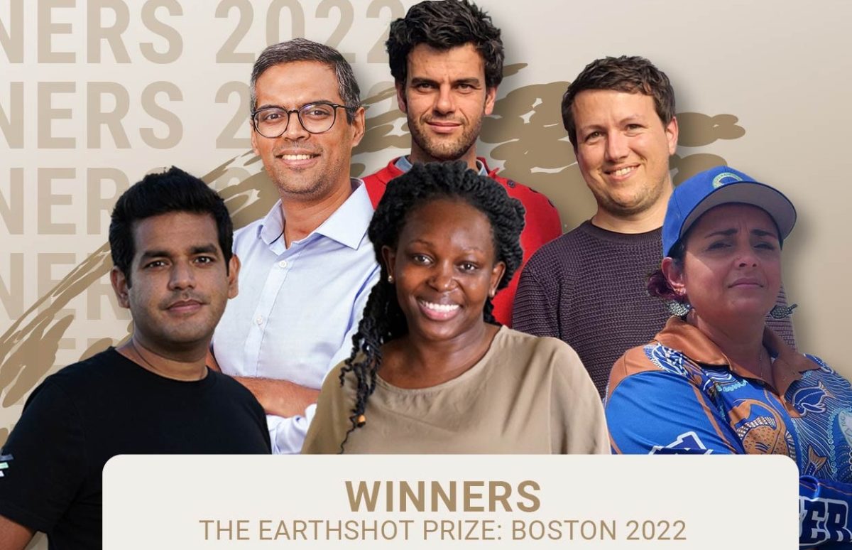 Portraits of the winners of the 2022 Earthshots Prizes.