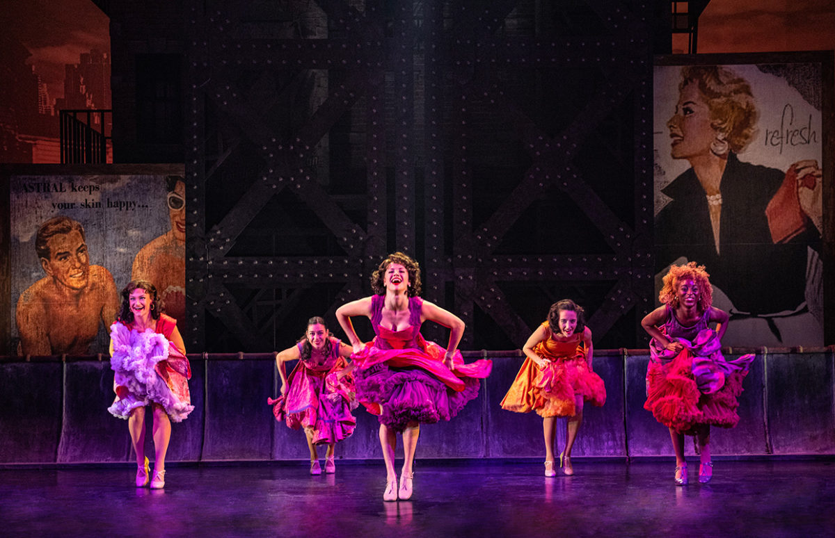 The female ensemble dancers in West Side Story.