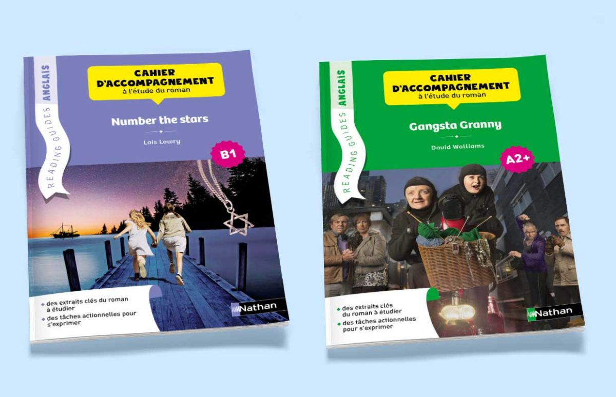 The covers of Number the Stars and Gangsta Granny Reading Guides.