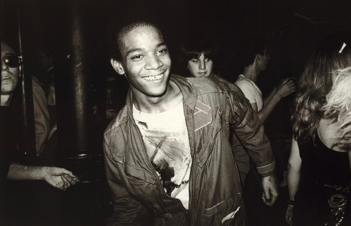 Photographic portrait of Basquiat.