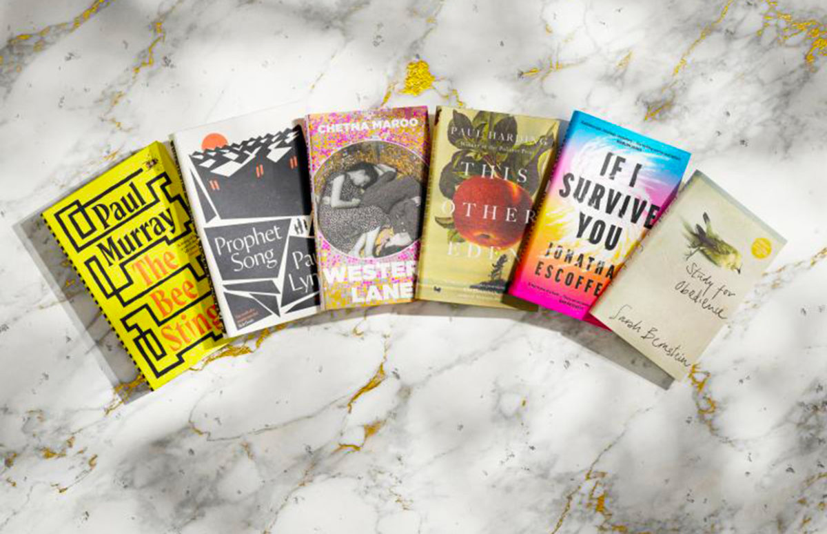 The six books shortlisted for the 2023 Booker Prize.