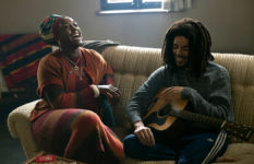 Lashana Lynch and Kingsley Ben-Adir as Rita and Bob Marley.