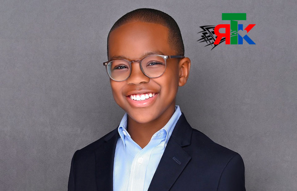 A portrait of Orion Jean with the logo of his organisation Race to Kindness.