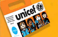 A UNICEF trick-or-treat collection box