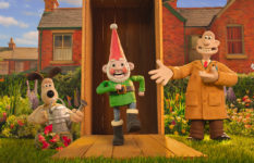 Wallace introduces Gromit to Norbot the smart gnome.