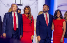 From left to right, Donald and Melania Trump, JD and Usha Vance.