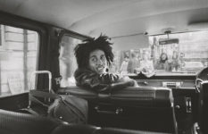 Bob Marley on his tour bus, 1973 , London