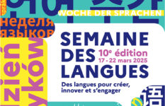 Postet saying Semaine des langues 10e édition, 17-22 mars 2025