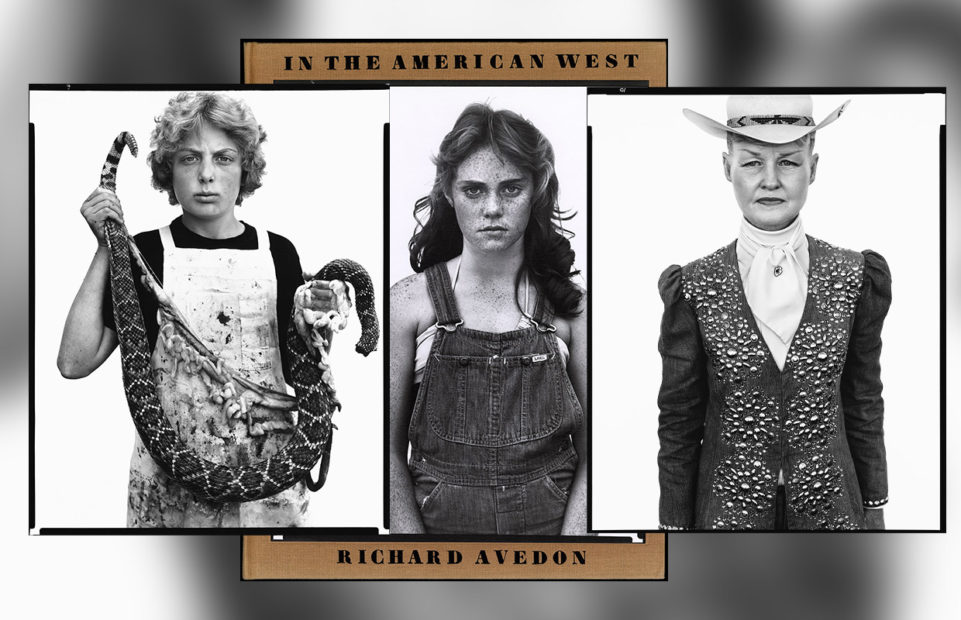 The poster for the exhibition In the American West, with a portrait of andra Bennett, twelve year old, Rocky Ford, Colorado, August 23, 1980