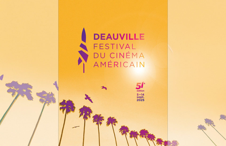 Poster showing palm trees for the 2025 Deauville festival