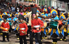 Children celebrating Junkanoo.